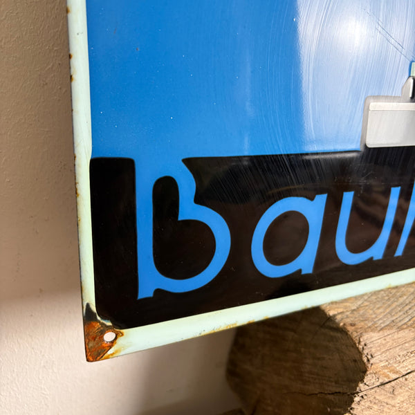 Emaille Schild Bauhaus Kaiser Idell Lampe