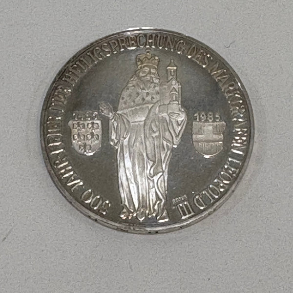Österreich 500 Schilling 1985 Silber Heiligsprechung Markgraf Leopold III.