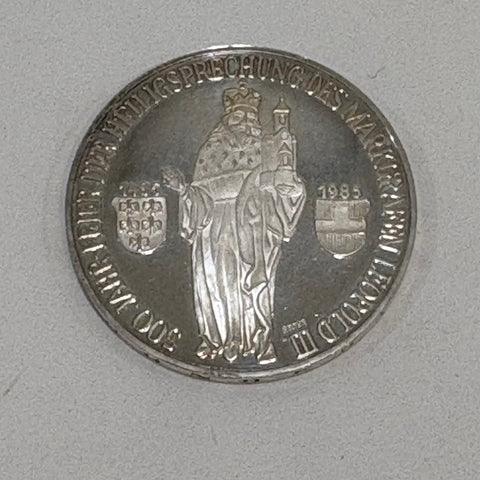 Österreich 500 Schilling 1985 Silber Heiligsprechung Markgraf Leopold III.