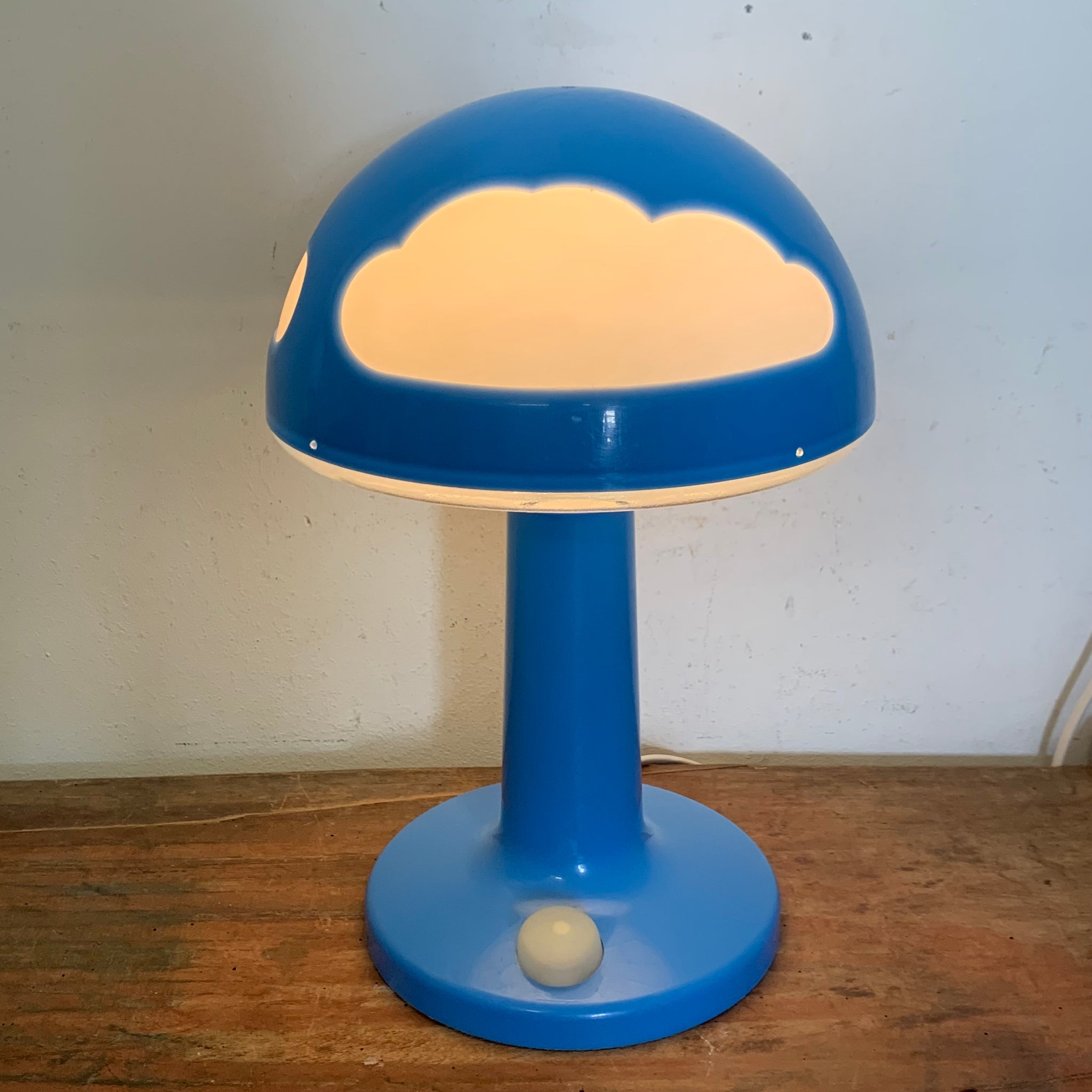 Vintage Wolke Lampe Skojig von Henrik Preutz für Ikea in blau