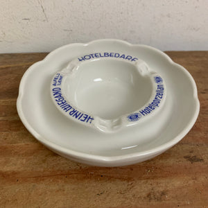Vintage Porzellan Aschenbecher Heinrich Wiegand Hotelporzellan