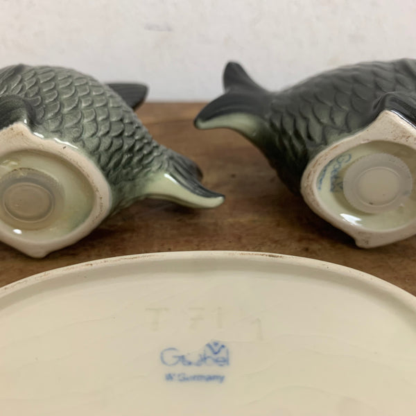 Vintage Pfeffer und Salz Streuer Menage Fische von Goebel