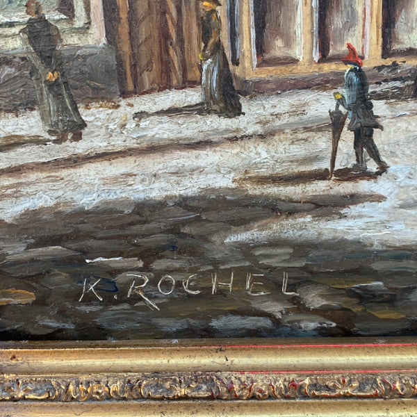 Gemälde Hildesheim Alter Markt mit Knochenhaueramtshaus von Klaus Rochel