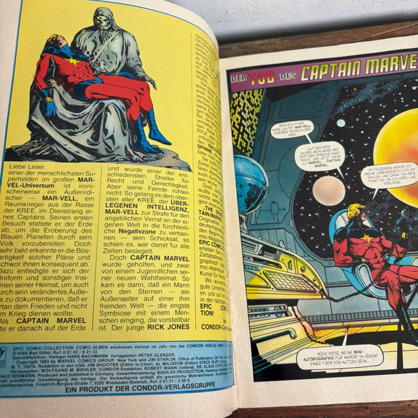 Comic EPIC COMIC-COLLECTION Album Nr. 1 Der Tod des Captain Marvel