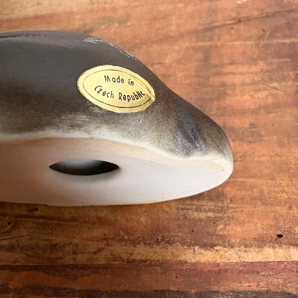 Porzellan Skulptur Schäferhund von Royal Dux