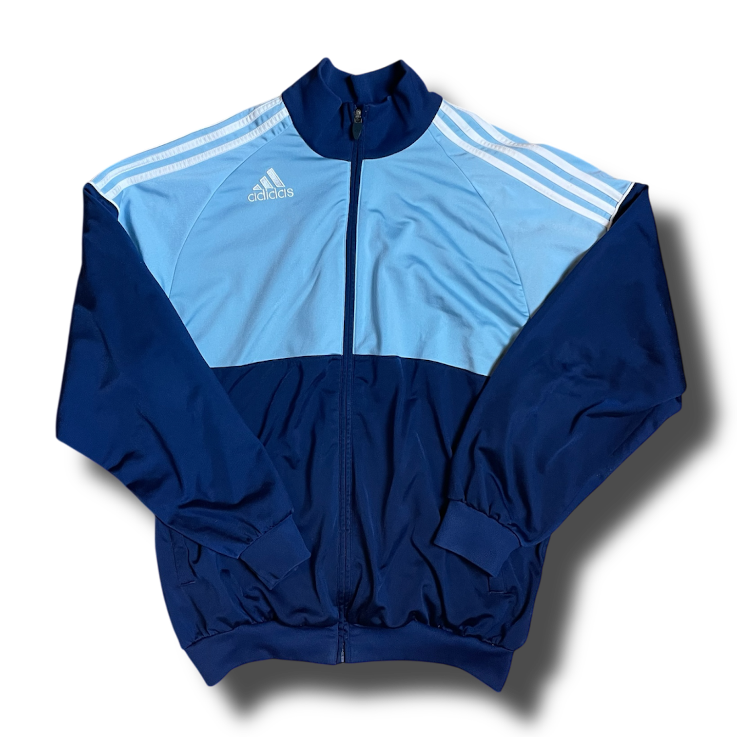 Adidas Trainingsjacke in Hellblau Blau - Vintage