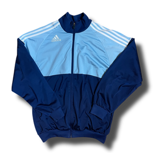 Adidas Trainingsjacke in Hellblau Blau - Vintage