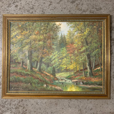 Ölgemälde Wald von Rudofsky