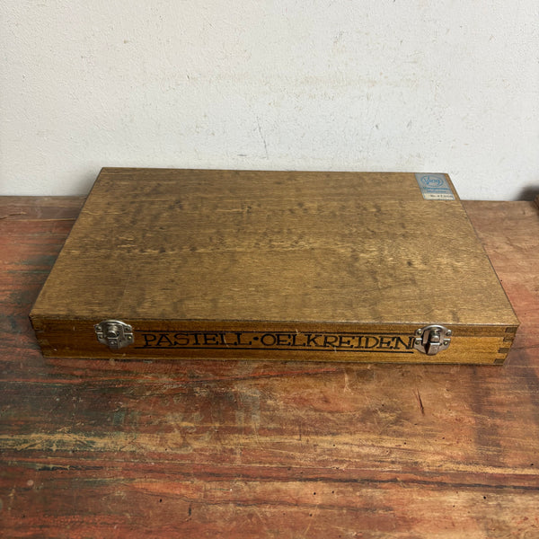 Ölkreide von Jaxart im Holzkoffer