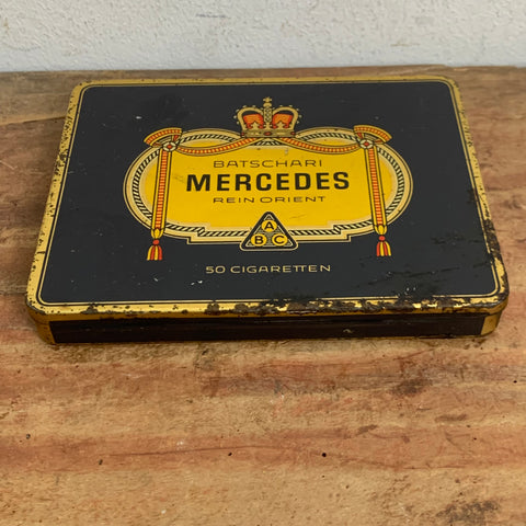 Vintage Zigaretten Blechdose Mercedes