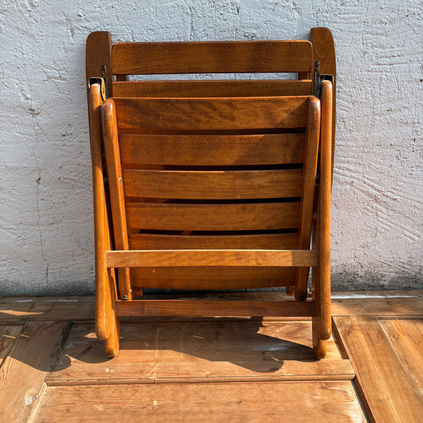 2er Set Vintage Holz Garten Klappstühle