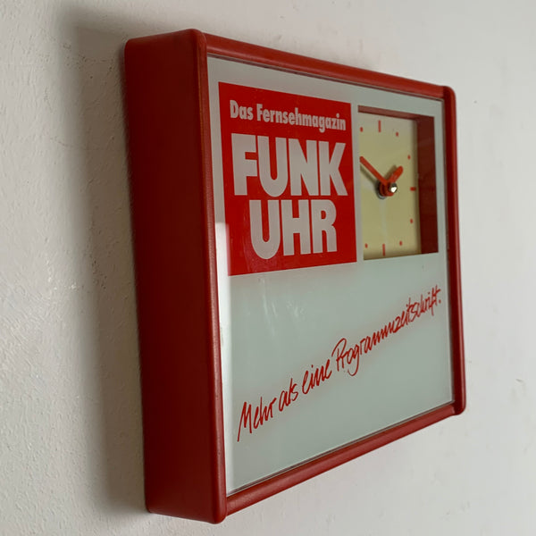 Vintage Werbeuhr Das Fernsehmagazin Funkuhr