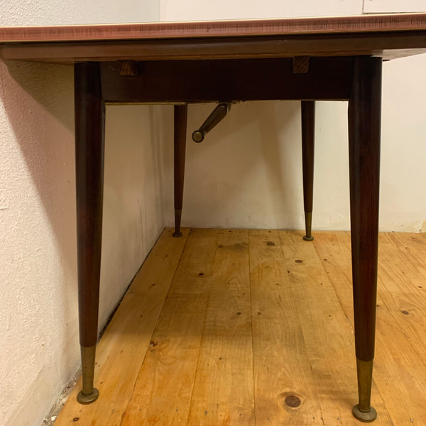 Vintage Mid Century Couchtisch ausziehbar und höhenverstellbar