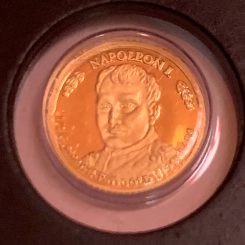 5 Gold Dollar Münze Napoleon I. und Staatswappen Nauru