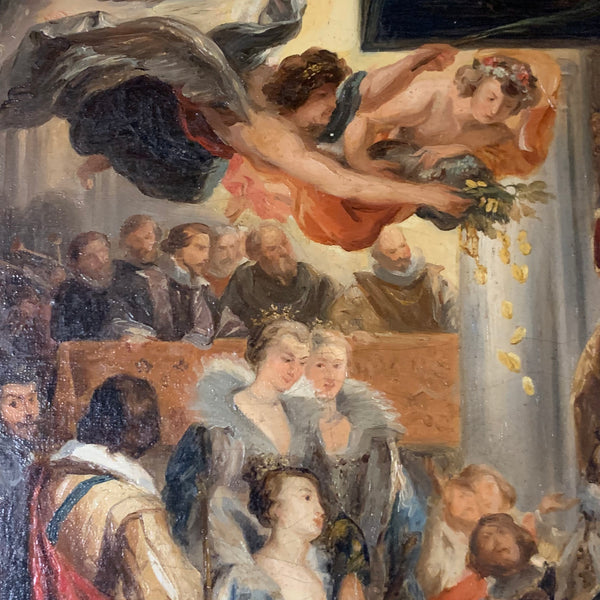 Ölgemälde Kopie Krönung von Marie de Medici in St. Denis nach Peter Paul Rubens