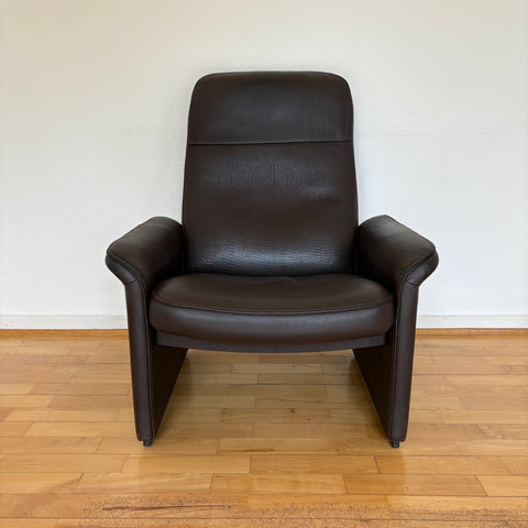 Vintage Design Sessel DS 50 mit Kippfunktion braunes Büffelleder