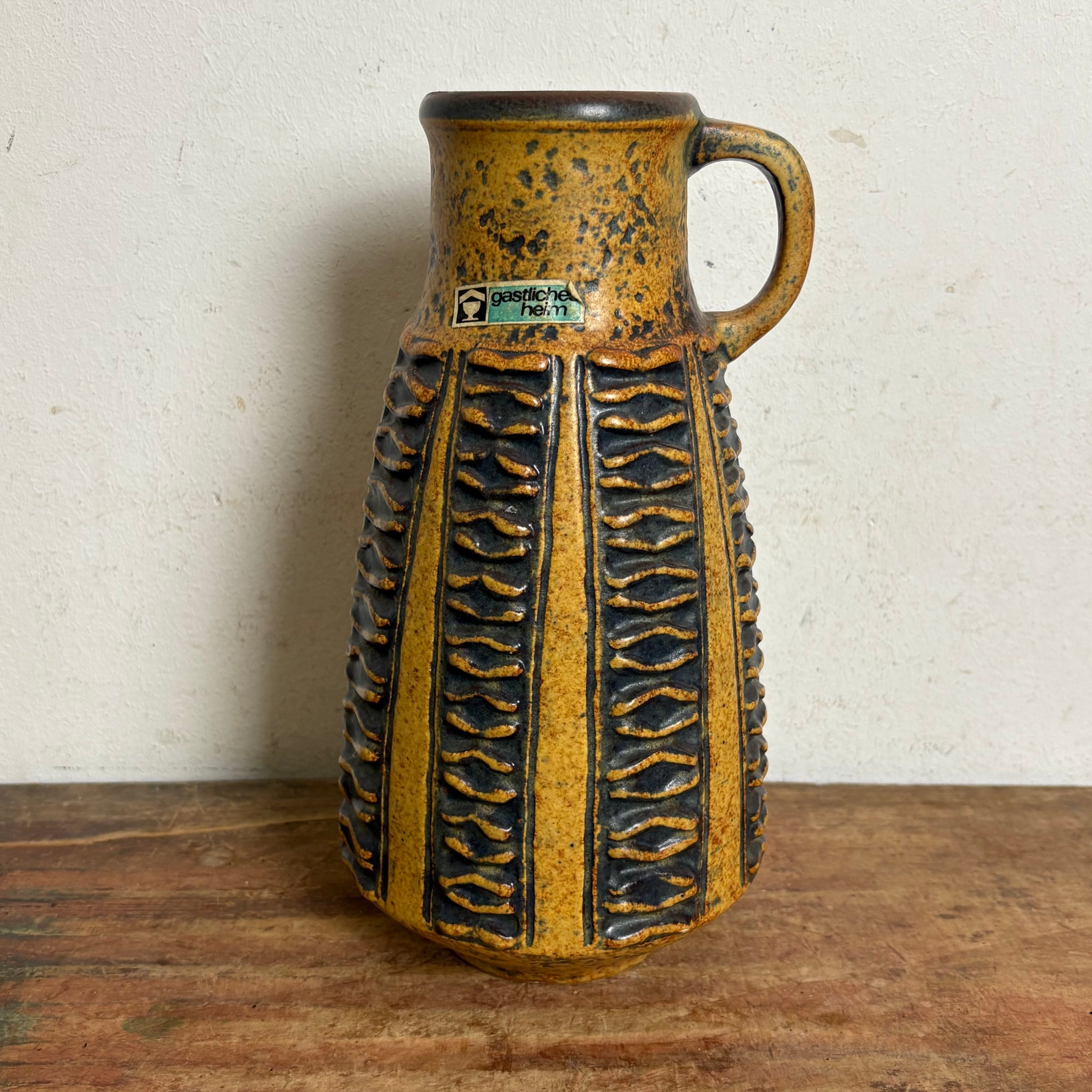 Vintage Mid Century Keramik Vase von Jasba 1623-25