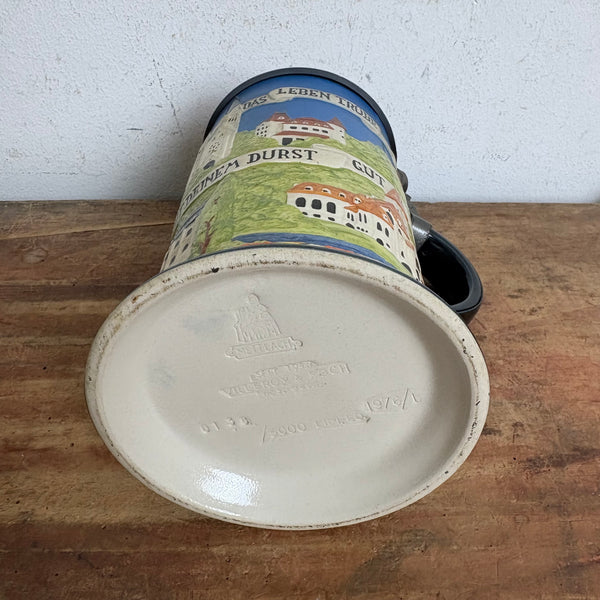 Vintage limitierter Bierkrug von Villeroy und Boch Mettlach