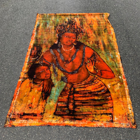 Vintage großer hinduistischer Wandbehang