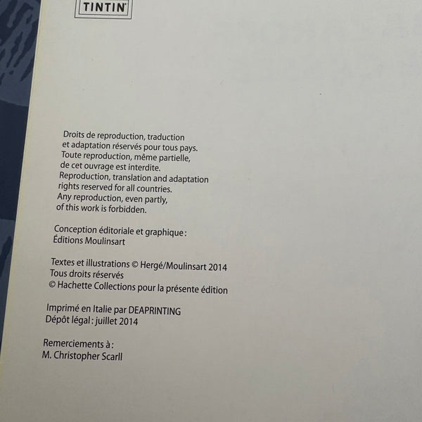 Modell Figur und Buch Tim und Struppi Das Gelbe Flugzeug von Bazaroff mit Basil Bazaroff aus Das zerbrochene Ohr