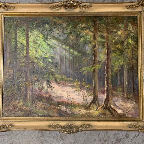 Ölgemälde Solinger Wald von Siegfried Rochel