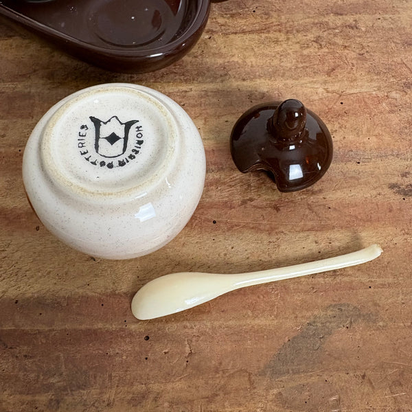 Vintage Salz Pfeffer Senf Menage