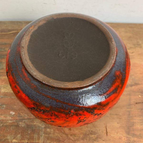 Vintage Keramik Vase von Ursula Beyrau für Gräflich Ortenburg 619