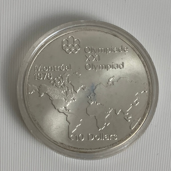 10 Silber Dollar Kanada Olympische Spiele Montreal 1973