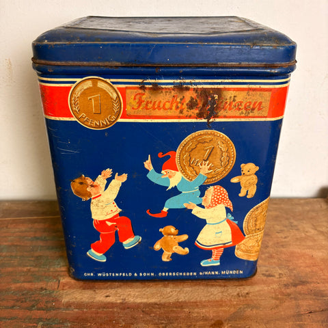 Vintage Blechdose Mundenia Bonbons Knusper Münze