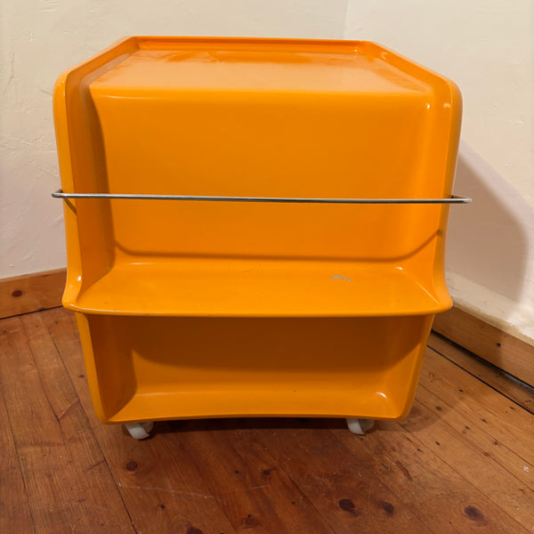 Vintage Space Age Barwagen von Peter Ghyczy und hergestellt für Münchener Werkstätten