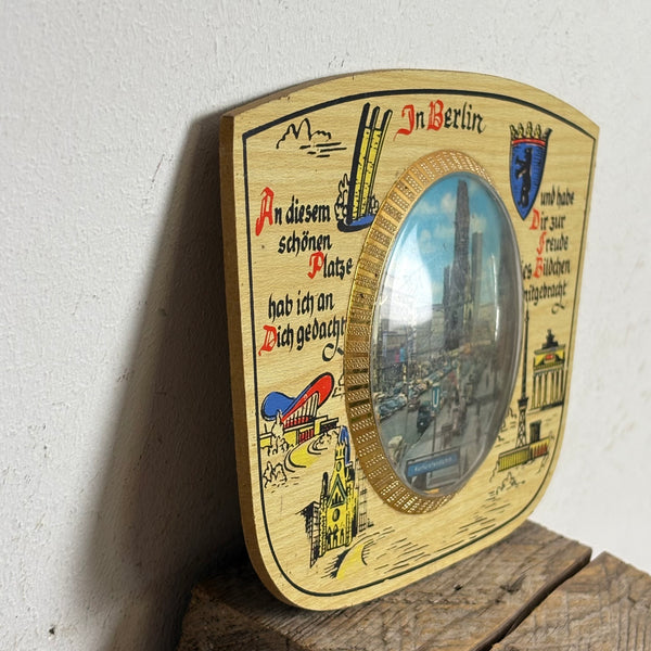 Vintage Mid Century Andenken Bild Berlin