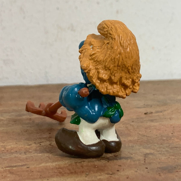Vintage Gärtner Schlumpf mit Harke