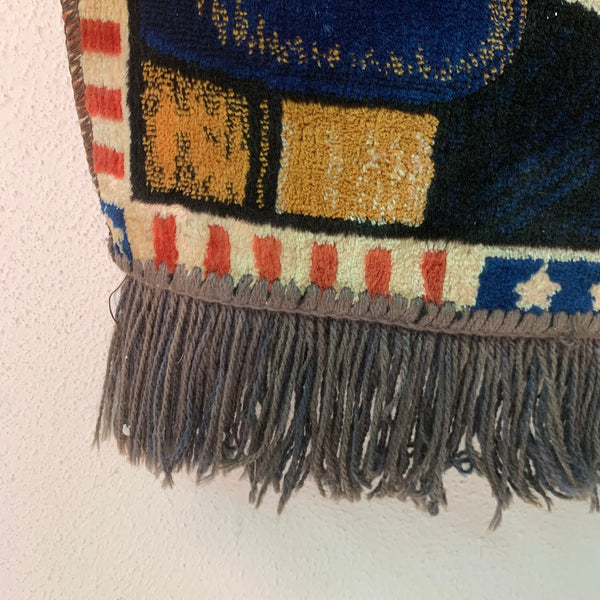 Vintage Wandteppich John F. Kennedy
