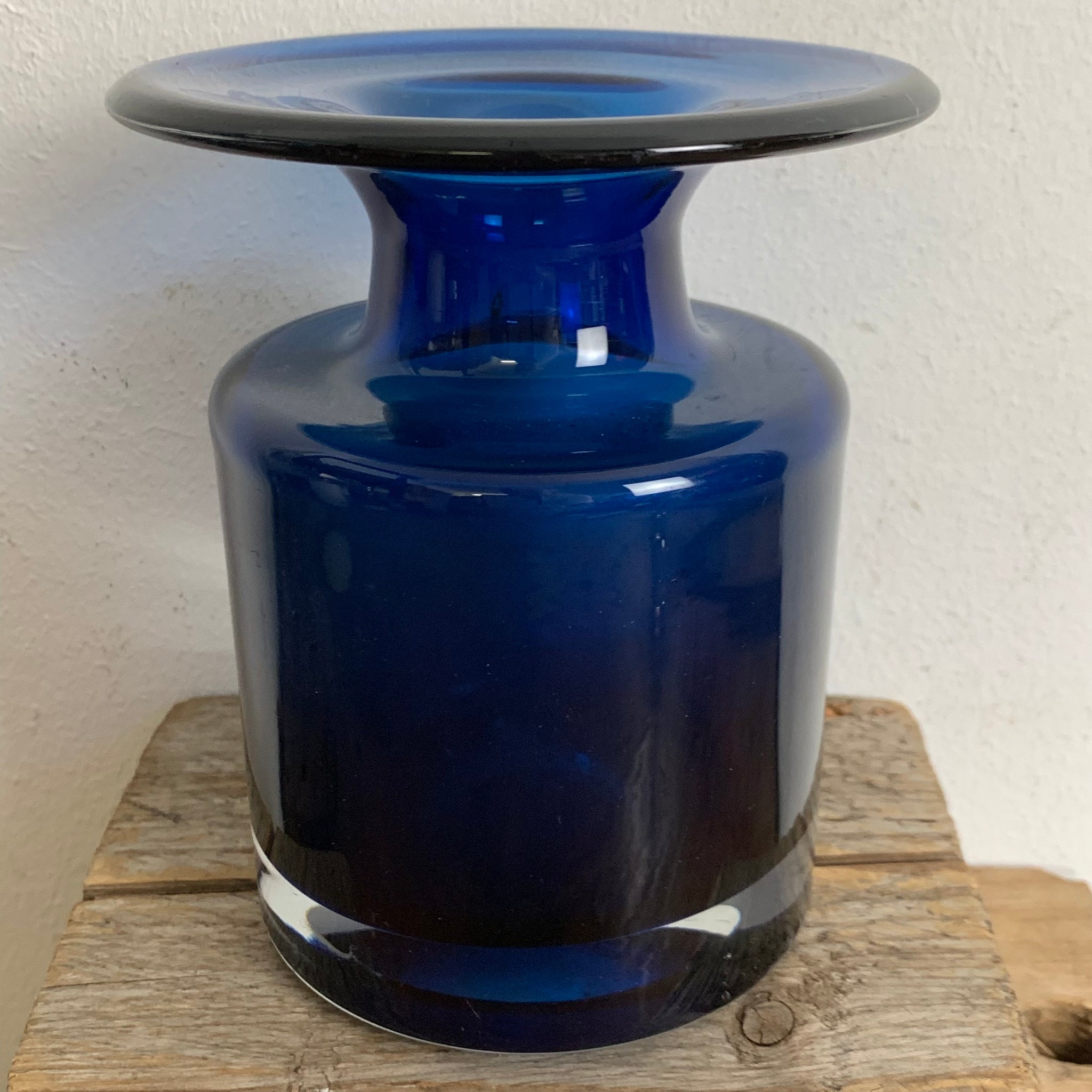 Vintage Glas Vase von Hans Theo Baumann für Gralglas