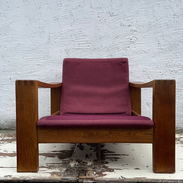 Vintage brutalistischer skandinavischer Design Sessel