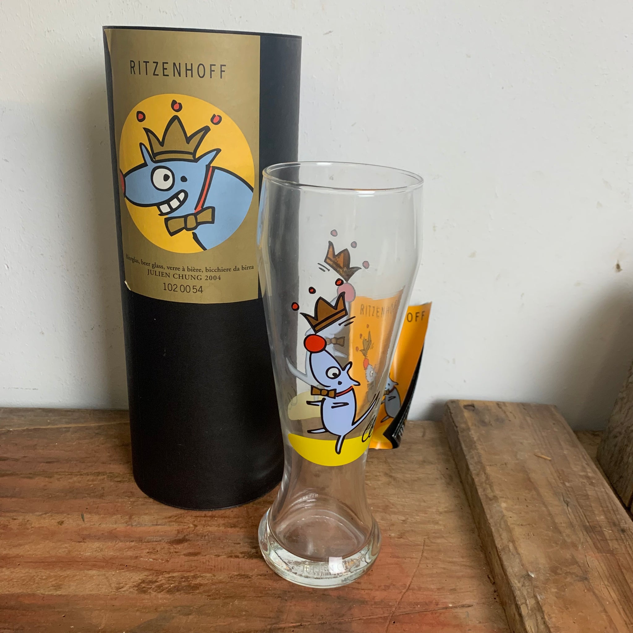 Weizenbier Glas von Ritzenhoff – Trödelfuchs Vintage Shop