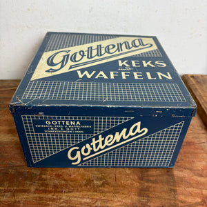 Vintage Blechdose Keks und Waffeln Gottena