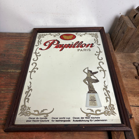 Vintage Werbe Spiegel Pappilon Paris