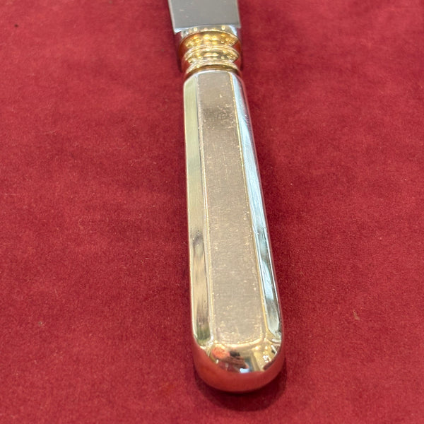 6 Tafelmesser Alt-Spaten 150er Silber Auflage von Robbe Berking