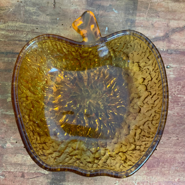 Vintage Glas Dessert Schalen Apfel
