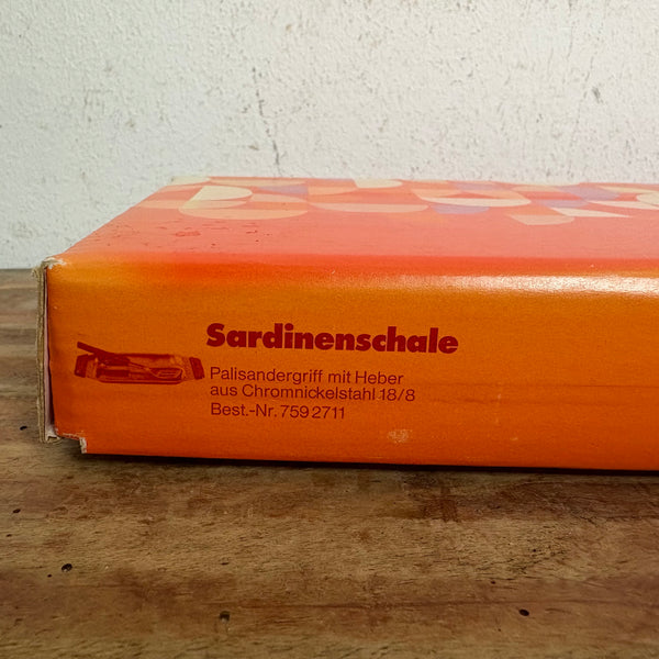 Vintage Sardinenschale mit Heber OVP