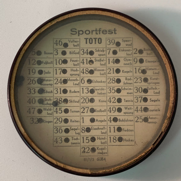 Vintage DDR Schüttelspiel Sportfest TOTO