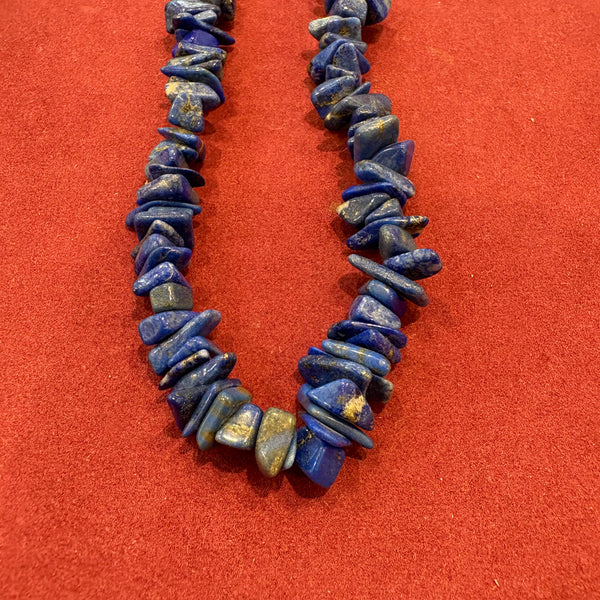 Vintage Lapislazuli Collier mit Goldverschuss