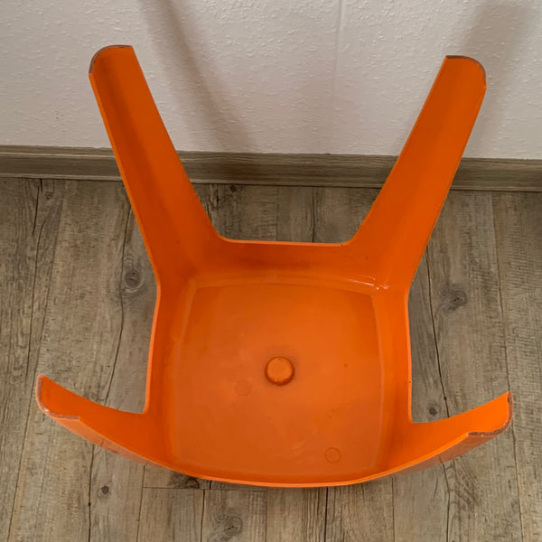 Vintage Design Hocker von Flair in orange