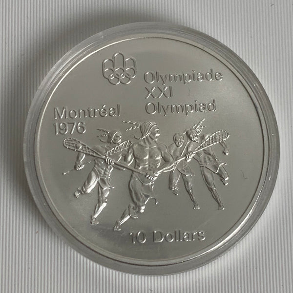 10 Silber Dollar Kanada Olympische Spiele Montreal 1974