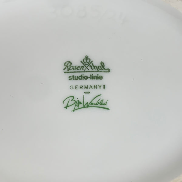 Vintage Porzellan Vase Paradiesvogel von Björn Wiinblad für Rosenthal