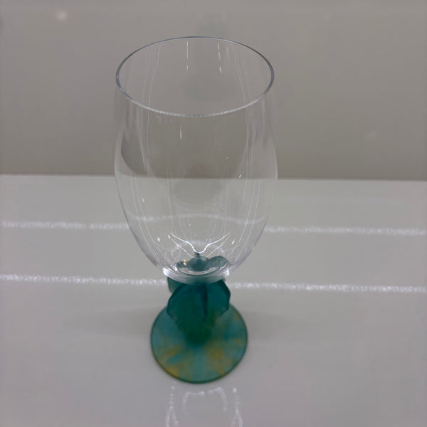 Vintage 5er Set Weingläser Cactus Kollektion von Hilton McConnico für französische Kristallmanufaktur Daum Nancy