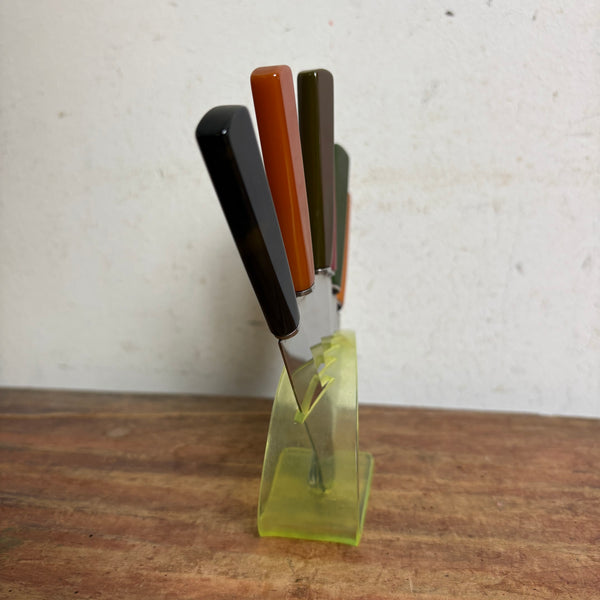 Vintage Mid Century Obstmesser Set