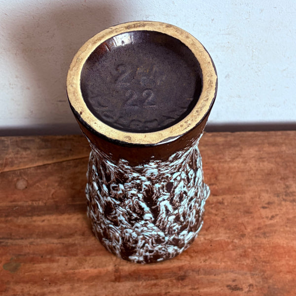 Vintage Fat Lava Keramik Vase von Scheurich 244-22