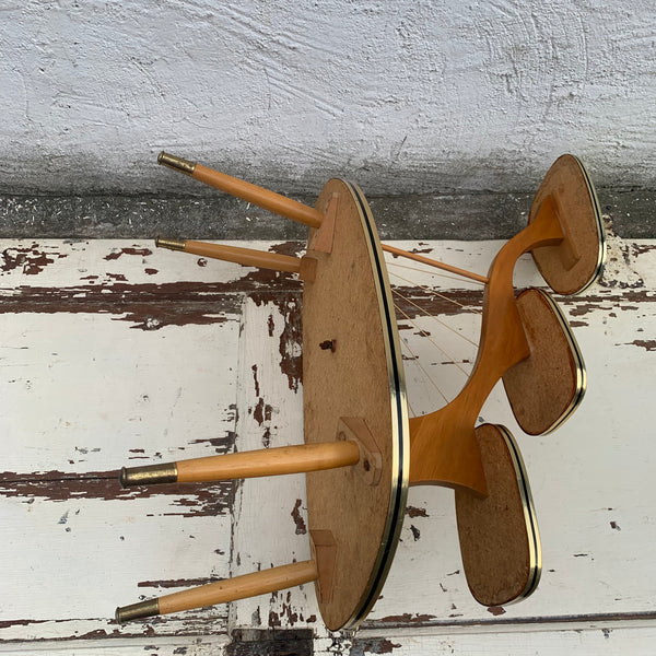 Mid Century Blumenbank Nierentisch Etagere